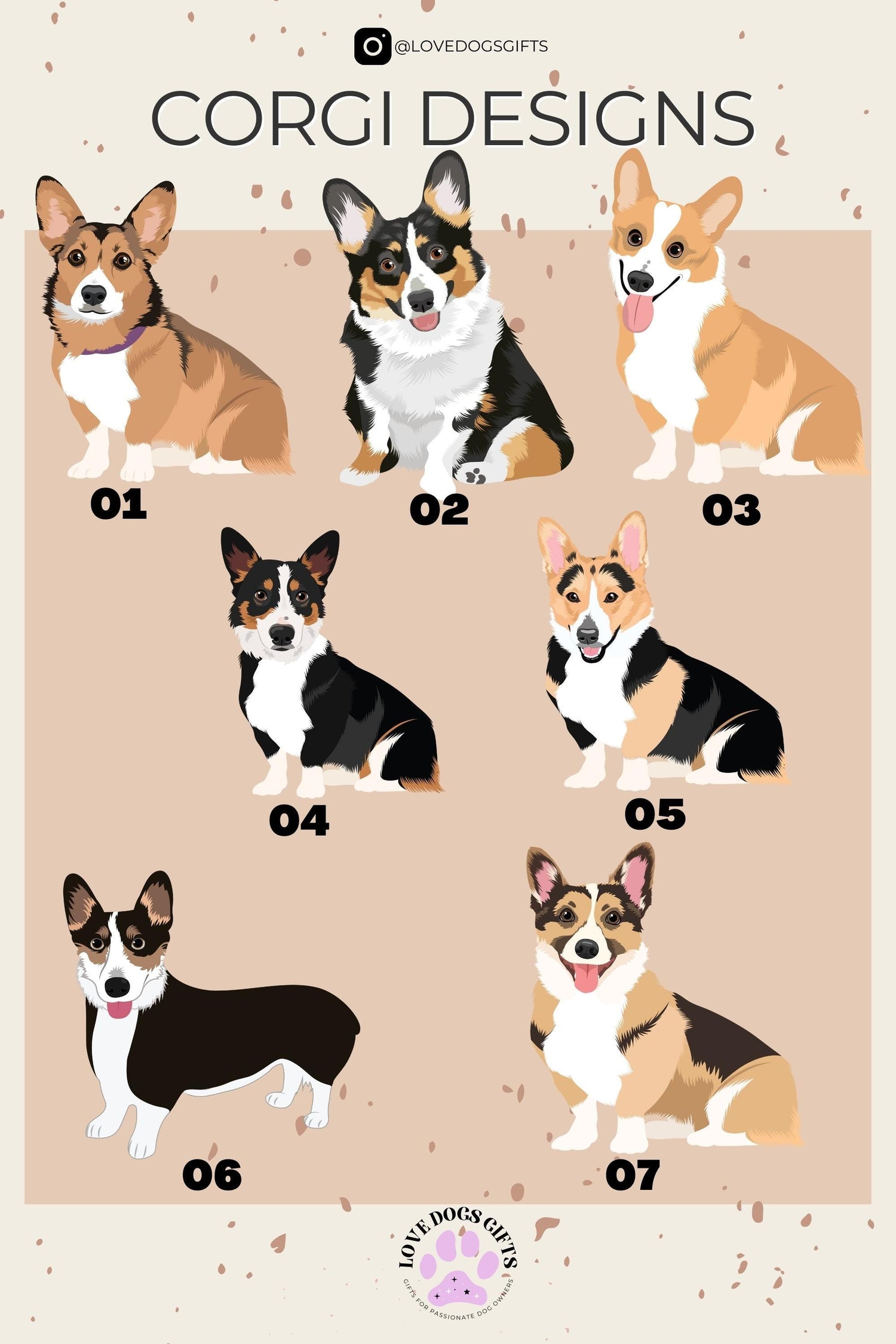 Corgi Pajama Shorts for Women ywd4kc-br.myshopify.com