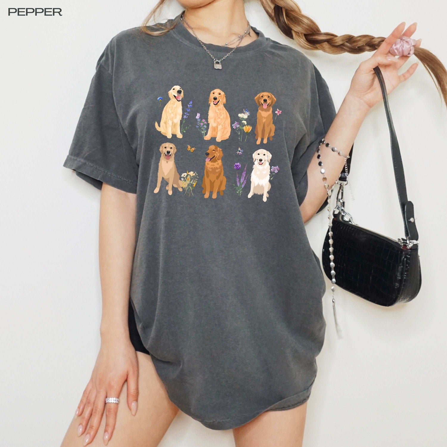 Cottagecore golden retriever shirt ywd4kc-br.myshopify.com