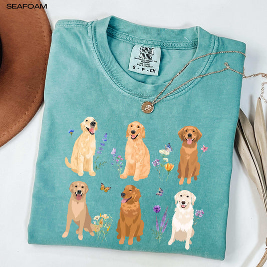 Cottagecore golden retriever shirt ywd4kc-br.myshopify.com