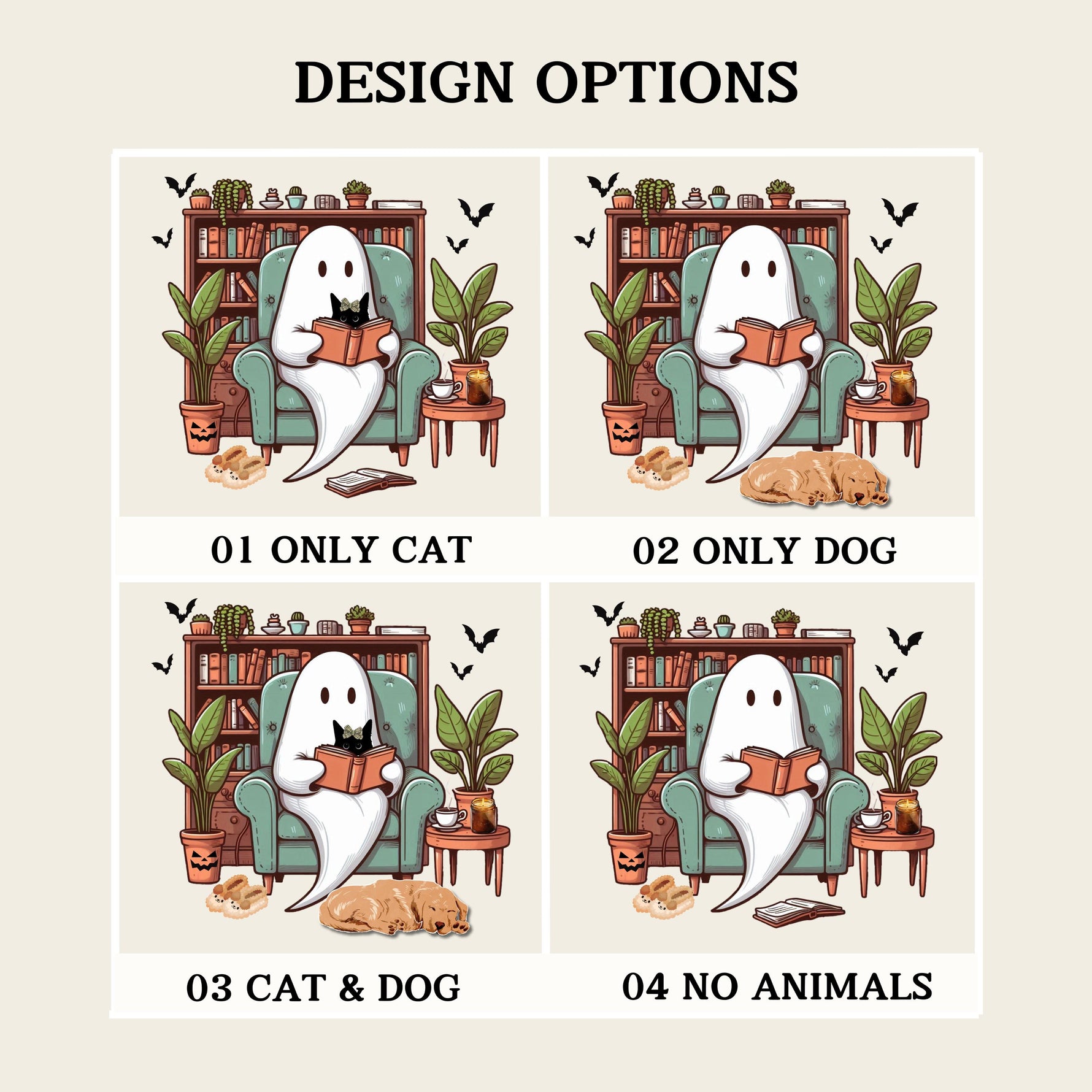Cozy Bookish Ghost Sweater ywd4kc-br.myshopify.com