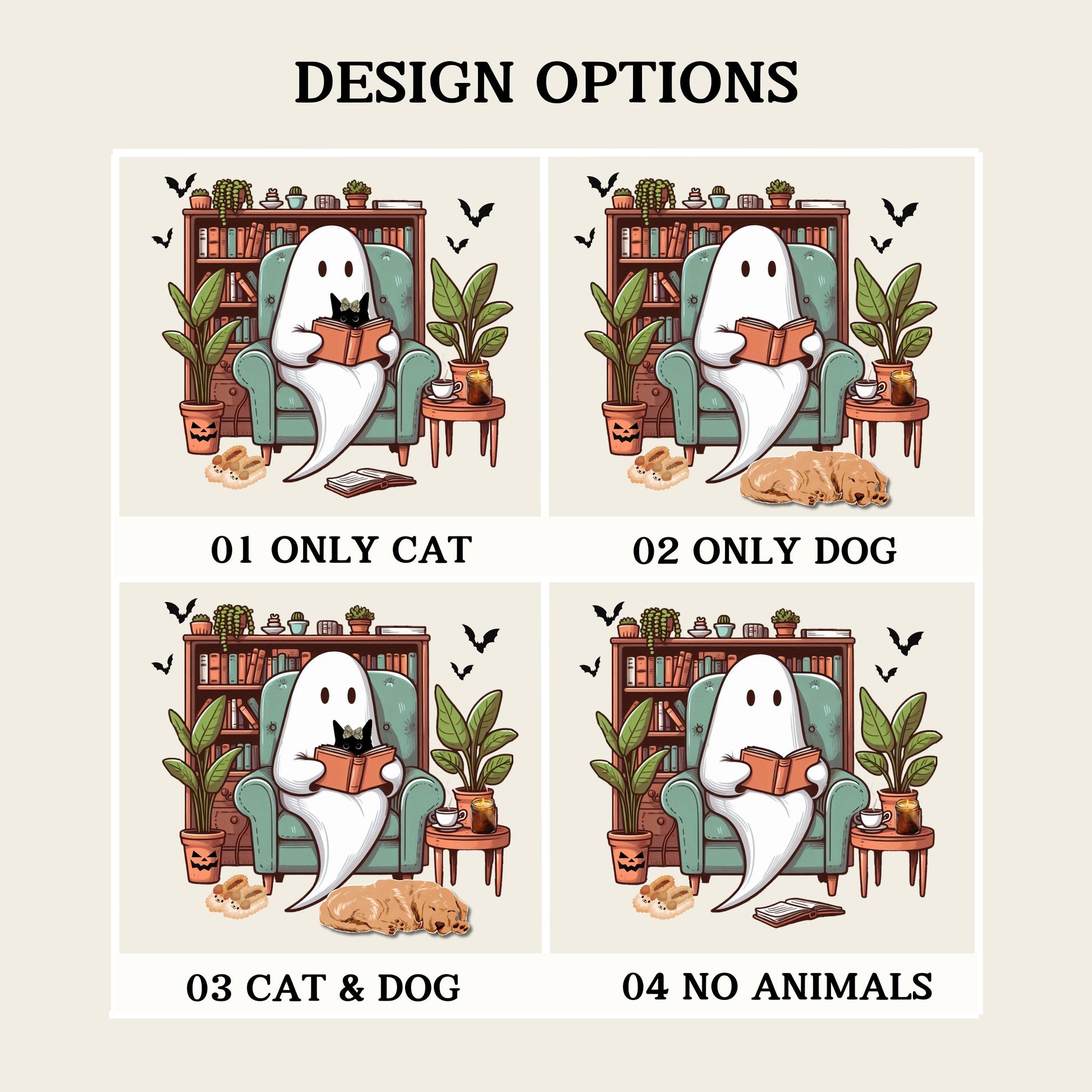 Cozy Bookish Ghost Sweater ywd4kc-br.myshopify.com