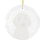 Cream Goldendoodle Christmas Ornament ywd4kc-br.myshopify.com