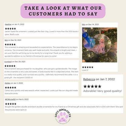 Cream Goldendoodle Christmas Ornament ywd4kc-br.myshopify.com