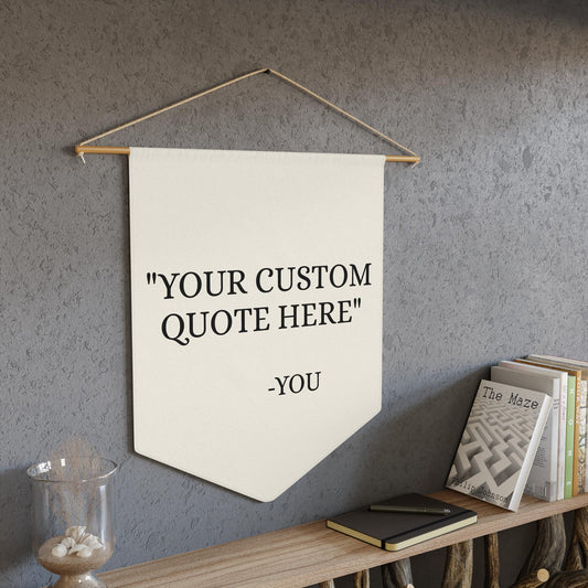 Custom Quote Pennant Banner: Personalized Wall Decor ywd4kc-br.myshopify.com