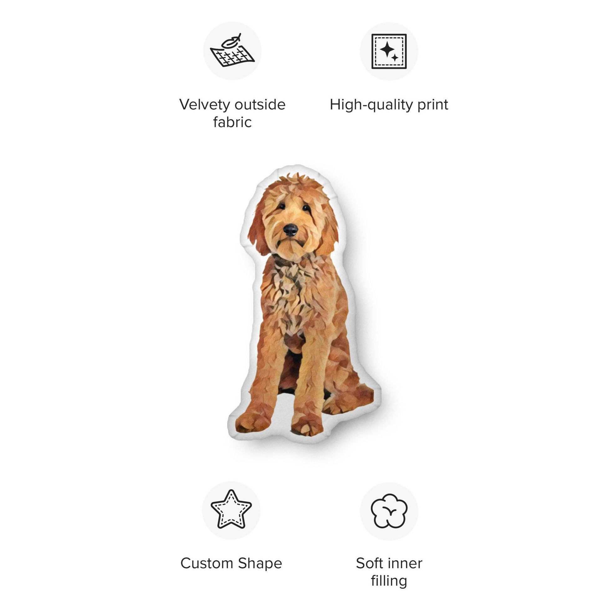 Custom Shape Goldendoodle Pillow ywd4kc-br.myshopify.com