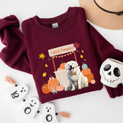 Cutest Pumpkin Great Pyrenees Sweatshirt | Dog Mom Fall Gifts ywd4kc-br.myshopify.com