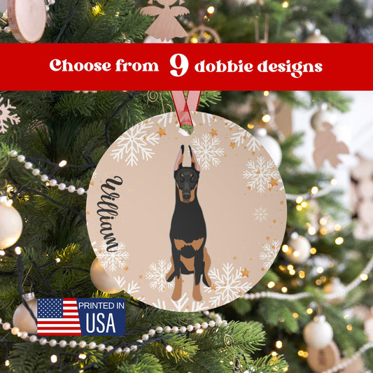 Doberman Christmas Ornament | Metal ywd4kc-br.myshopify.com