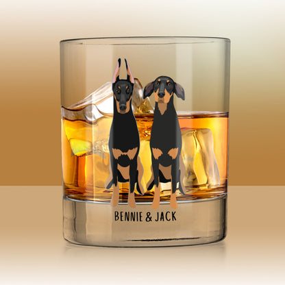 Doberman Whiskey Glass | Dog Dad Rocks Glass ywd4kc-br.myshopify.com