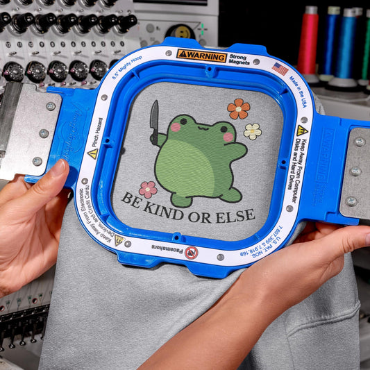 Embroidered Be Kind Or Else Frog Sweatshirt ywd4kc-br.myshopify.com