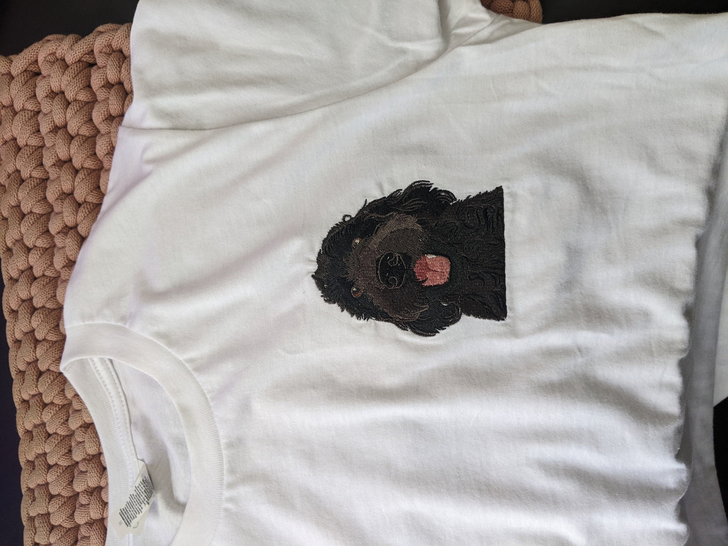 Embroidered Black Goldendoodle T-Shirt ywd4kc-br.myshopify.com