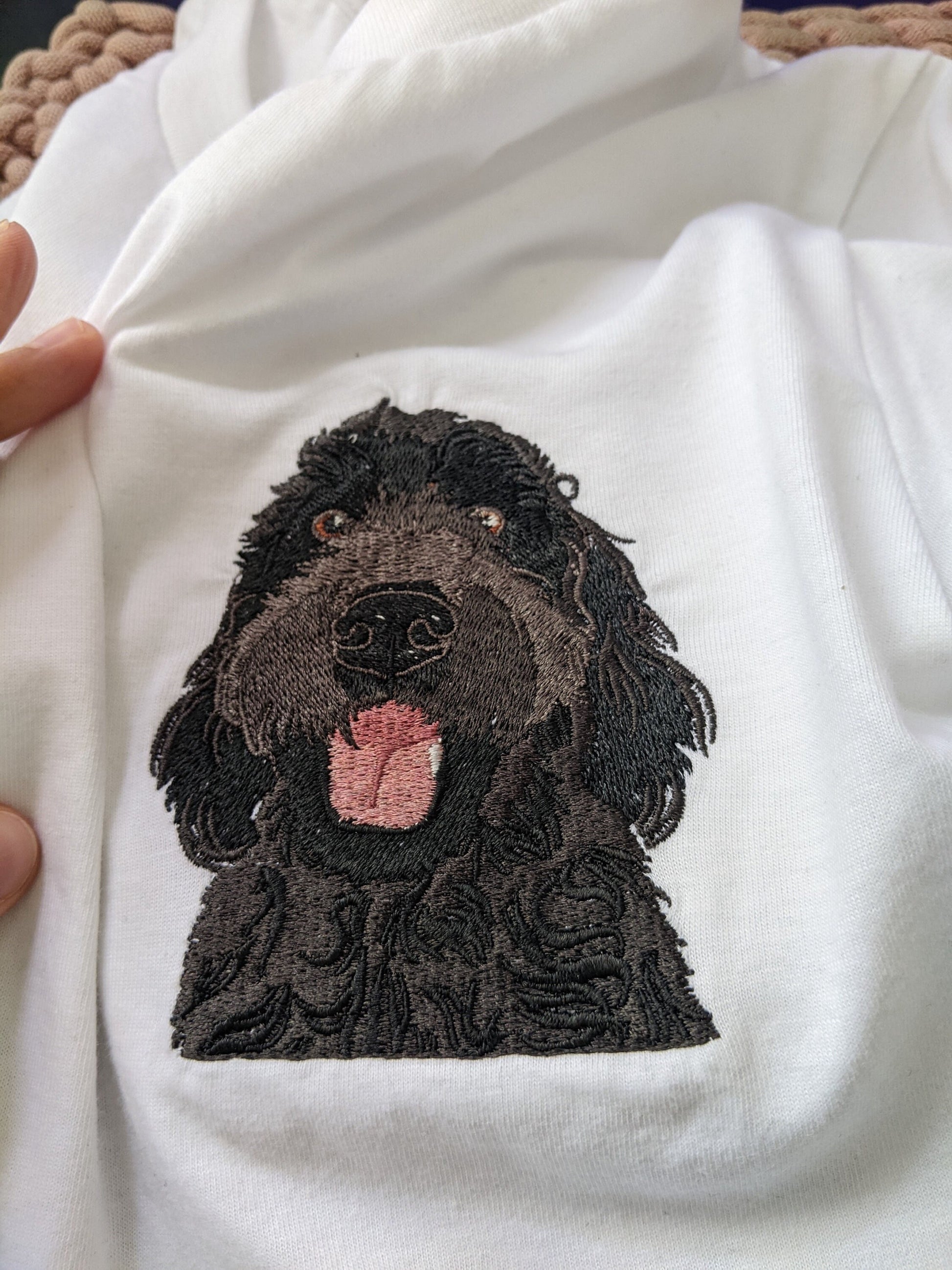 Embroidered Black Goldendoodle T-Shirt ywd4kc-br.myshopify.com