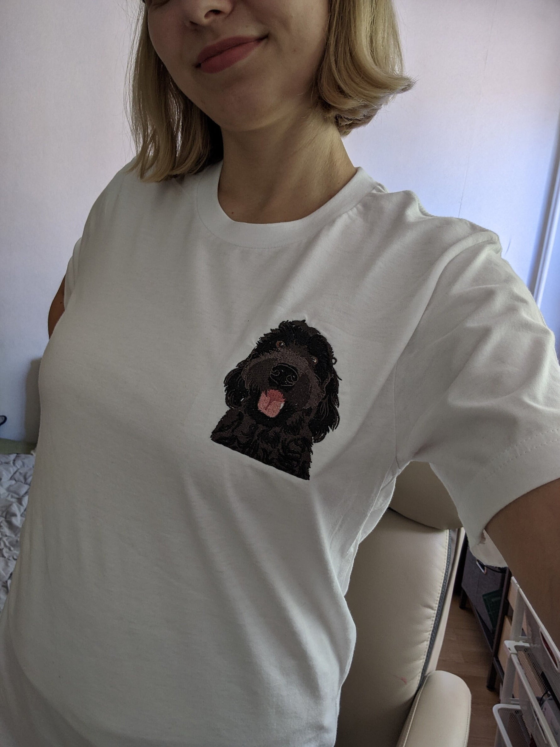 Embroidered Black Goldendoodle T-Shirt ywd4kc-br.myshopify.com