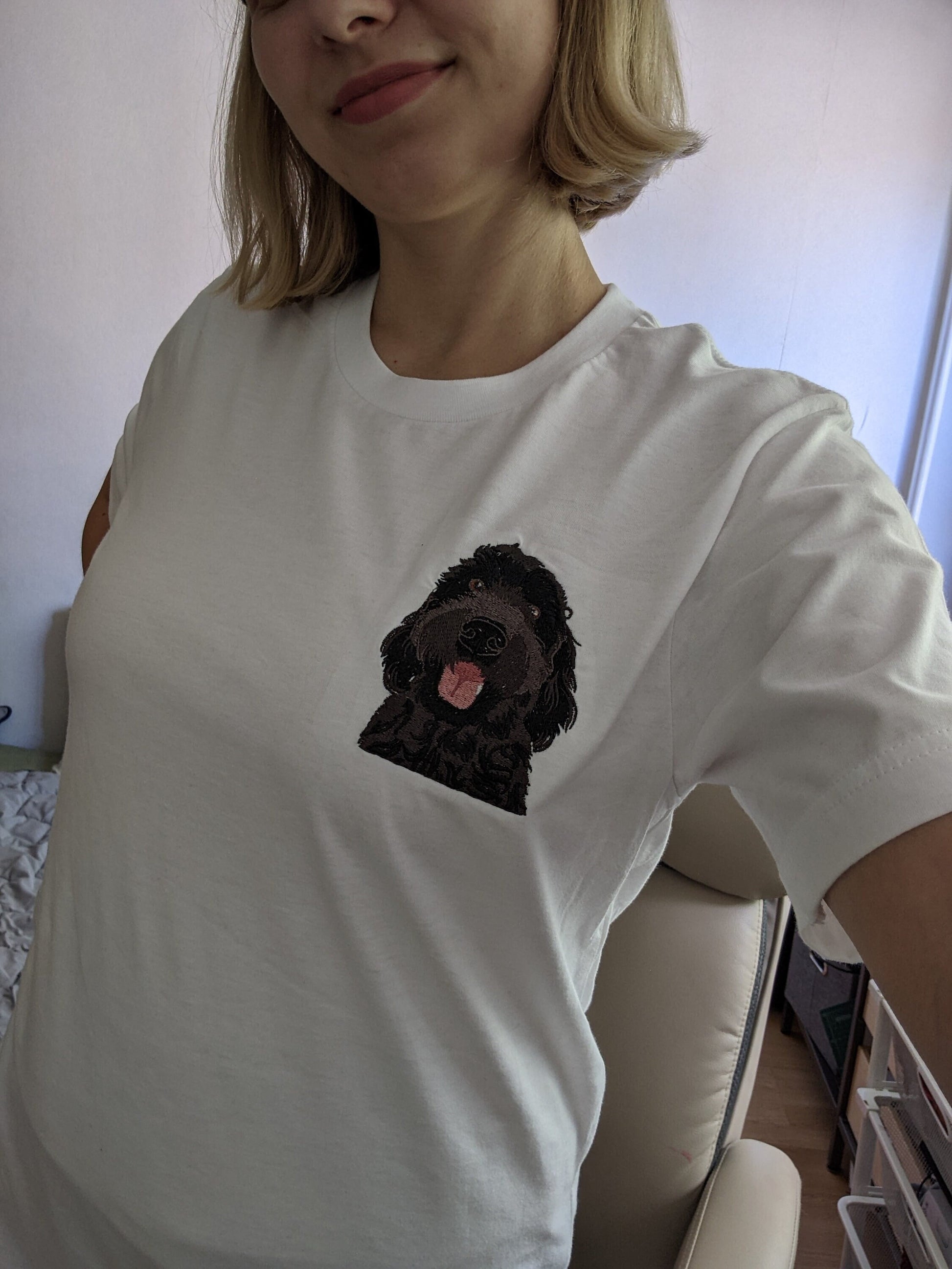 Embroidered Black Goldendoodle T-Shirt ywd4kc-br.myshopify.com