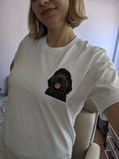 Embroidered Black Goldendoodle T-Shirt ywd4kc-br.myshopify.com