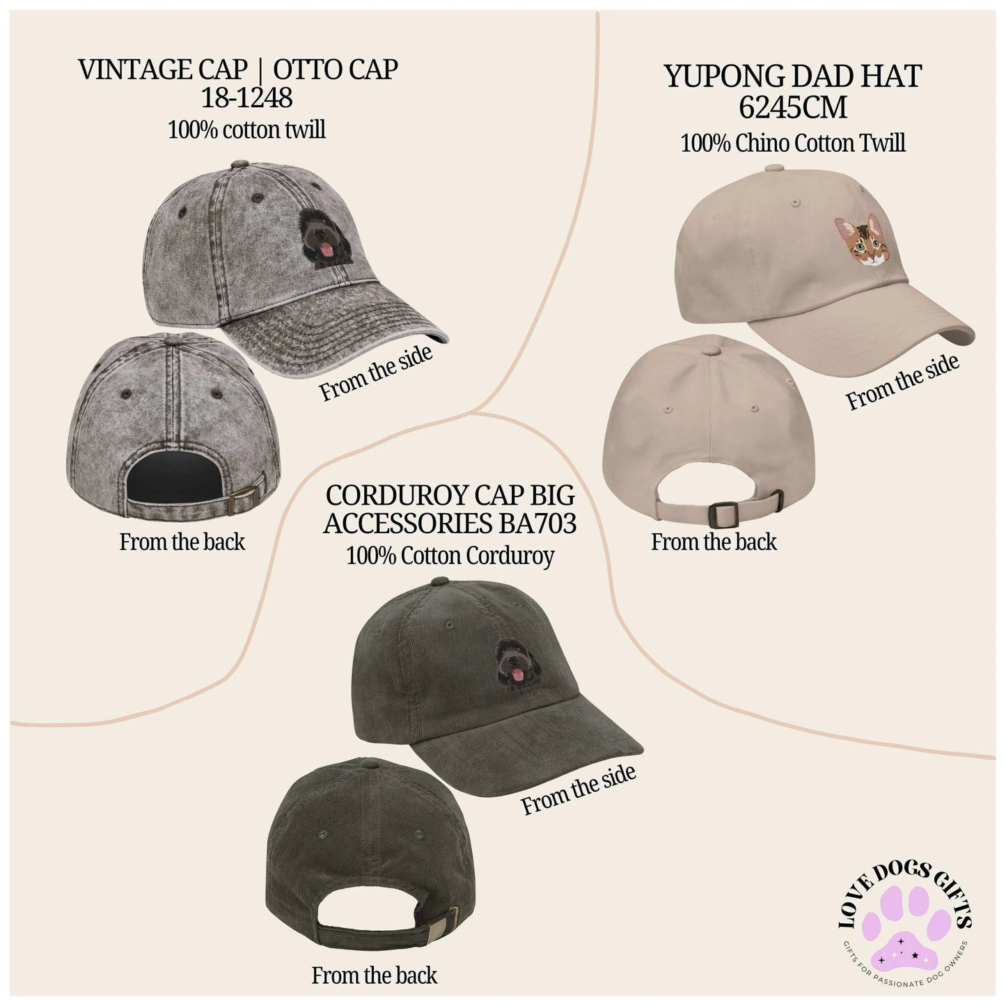 Embroidered Corgi Hat ywd4kc-br.myshopify.com