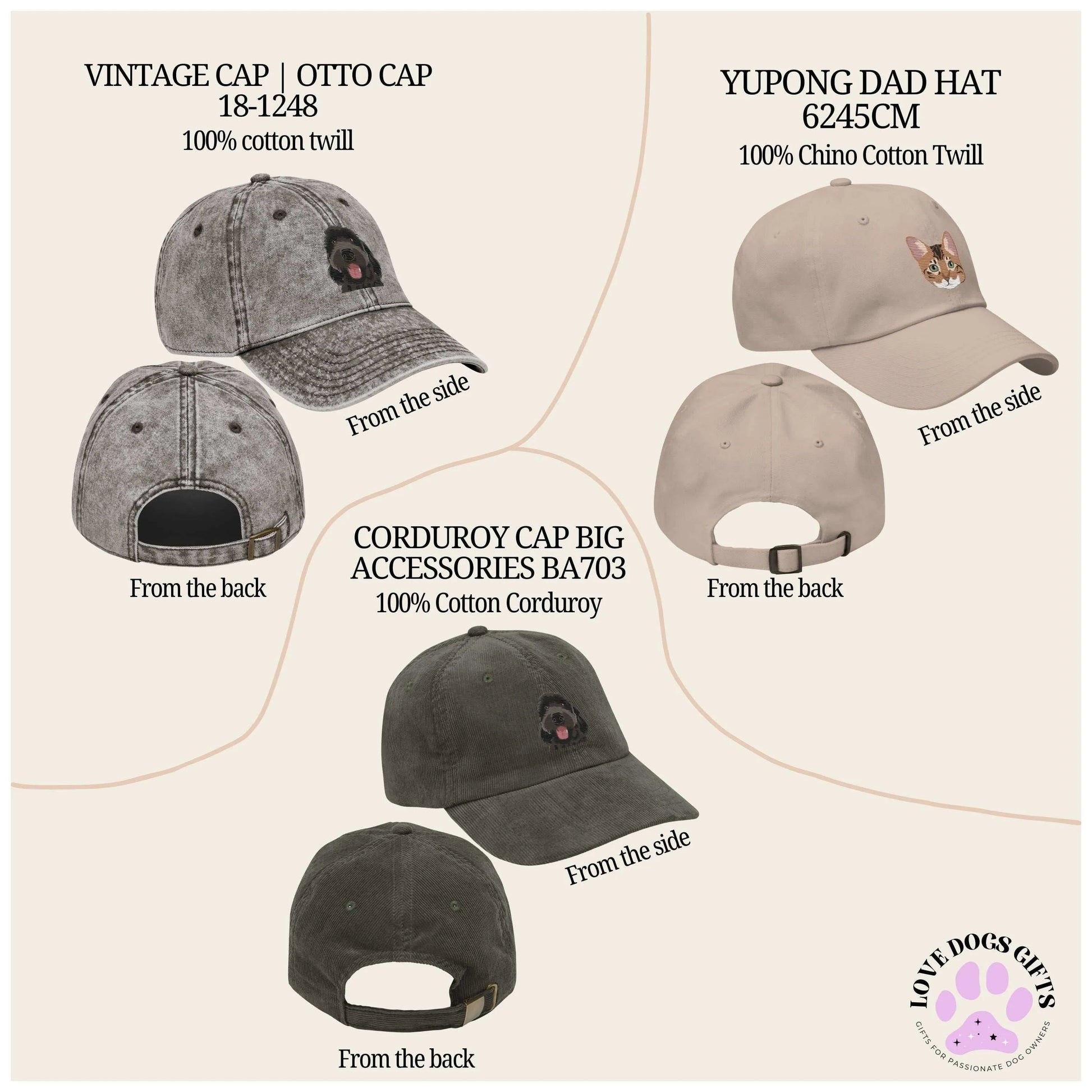 Embroidered Corgi Hat ywd4kc-br.myshopify.com