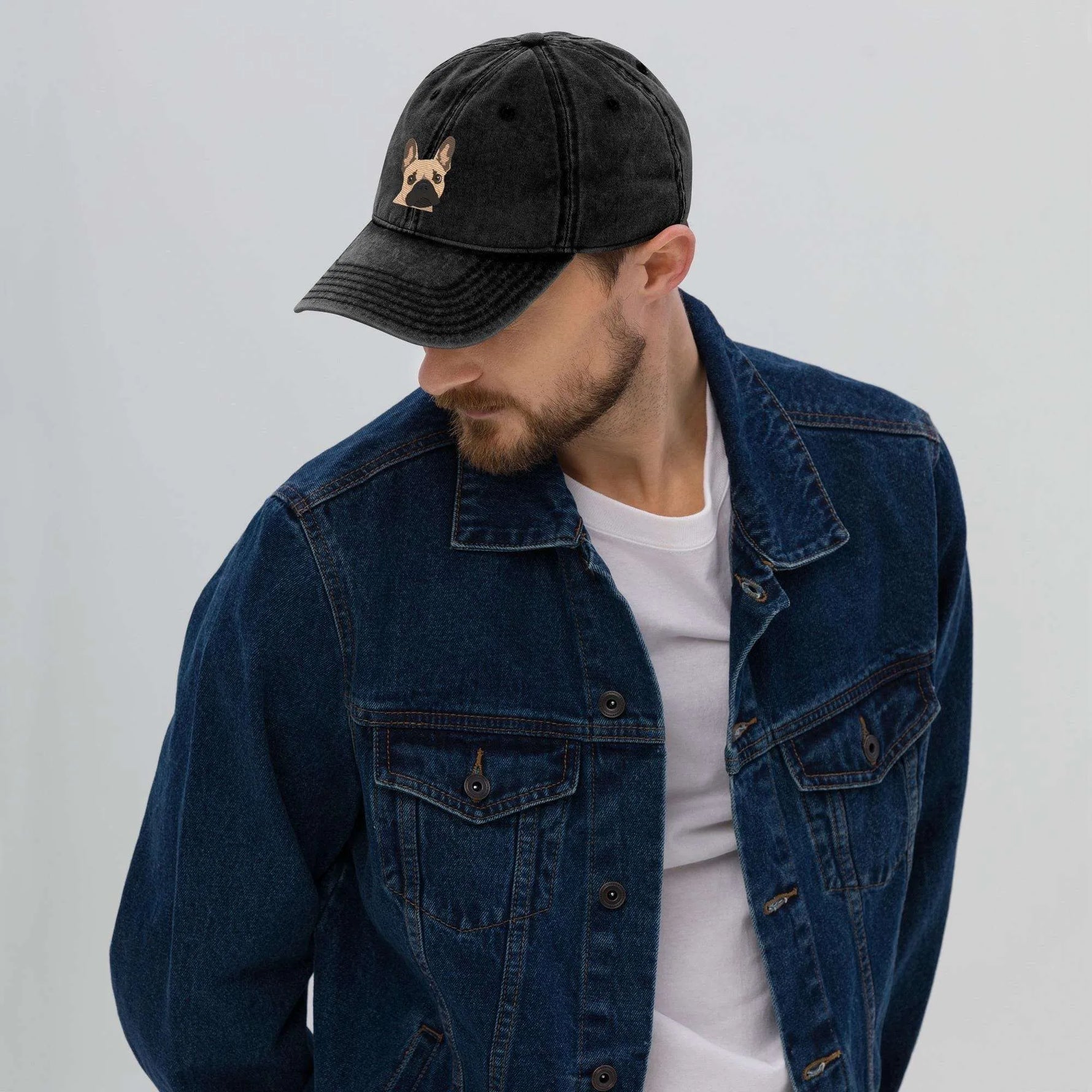 Embroidered French Bulldog Hat ywd4kc-br.myshopify.com