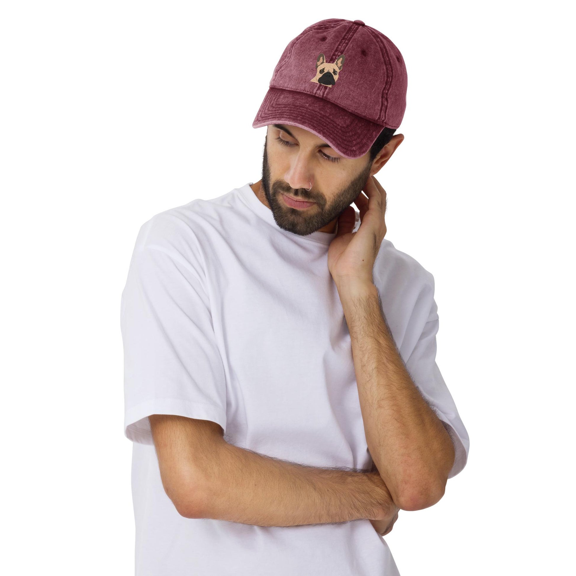 Embroidered French Bulldog Hat ywd4kc-br.myshopify.com