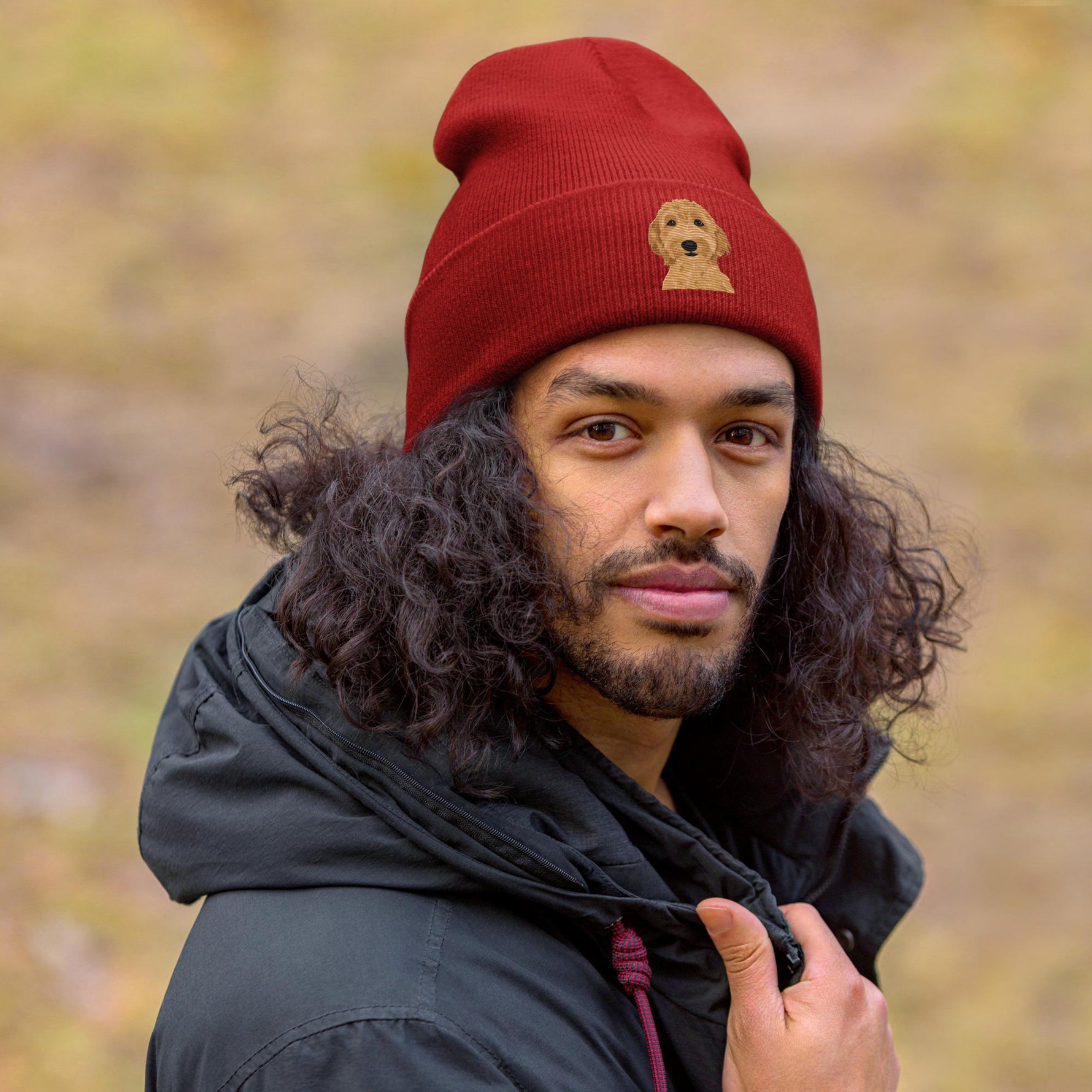 Embroidered Goldendoodle Beanie ywd4kc-br.myshopify.com