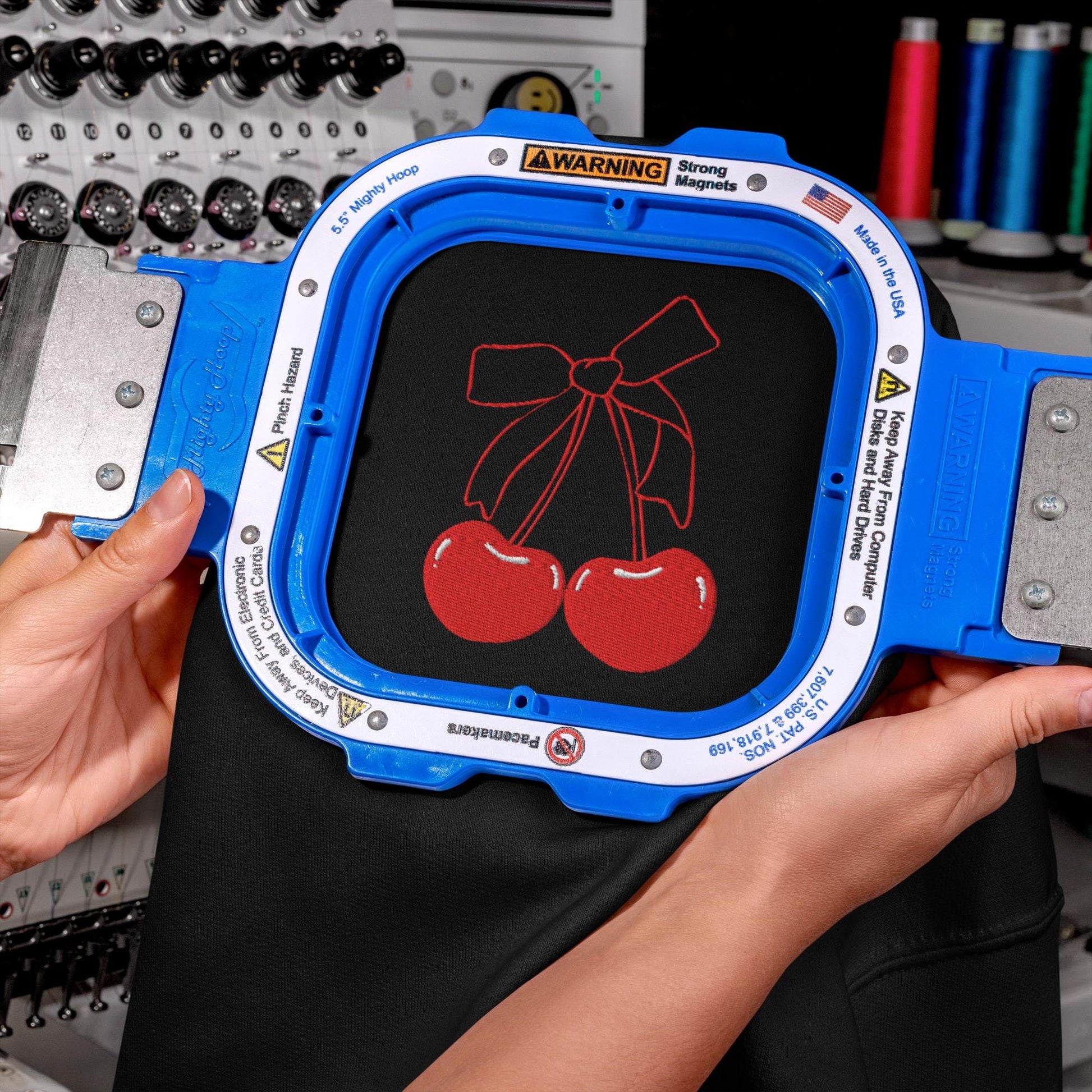 Embroidered Red Cherry Sweatshirt ywd4kc-br.myshopify.com