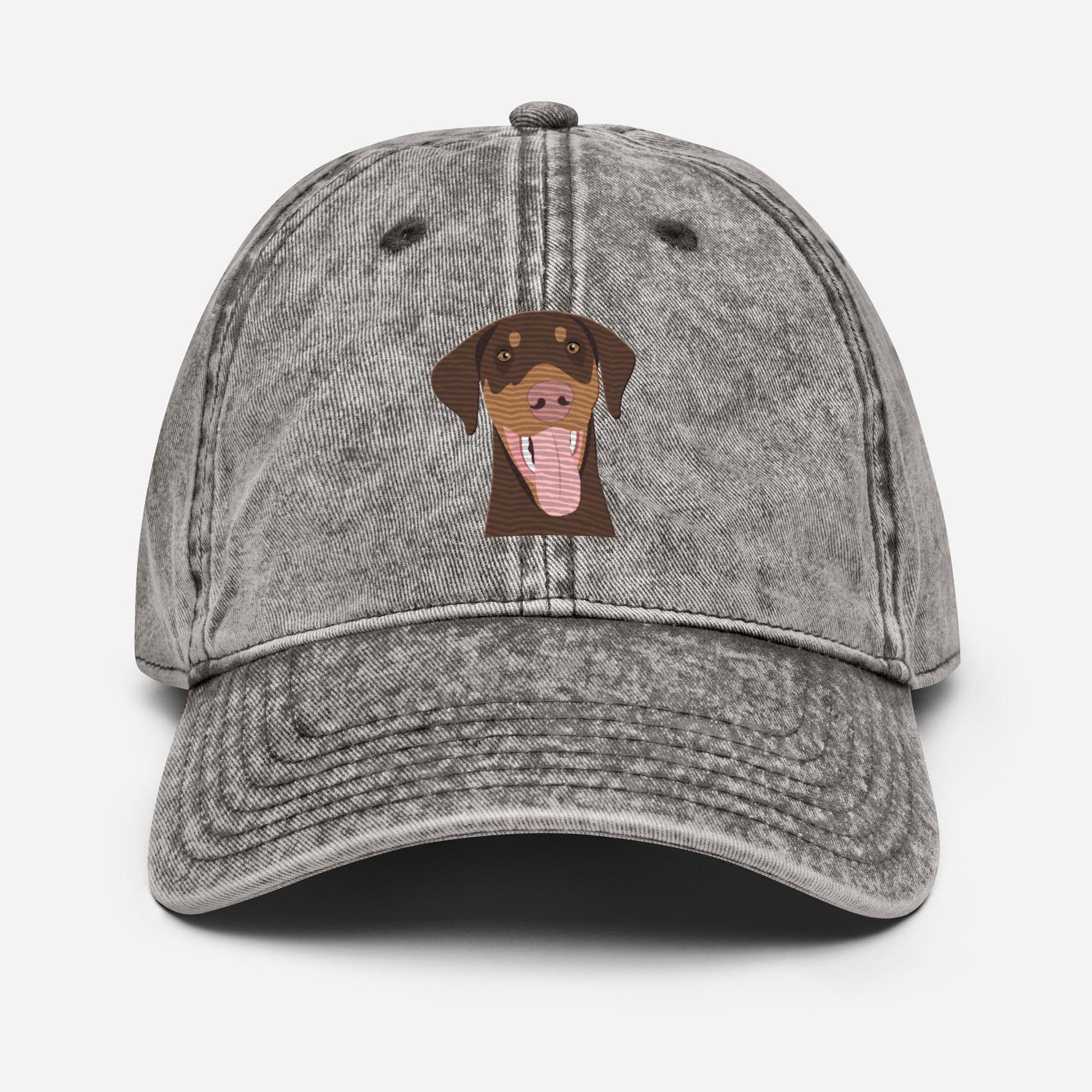Embroidered Red Doberman Hat ywd4kc-br.myshopify.com
