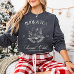 Fall Book & Tea Social Club Sweatshirt | Cozy Bookish Shirt ywd4kc-br.myshopify.com