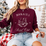 Fall Book & Tea Social Club Sweatshirt | Cozy Bookish Shirt ywd4kc-br.myshopify.com