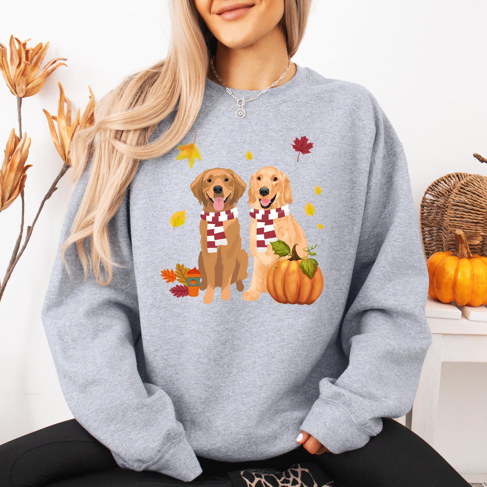 Fall Golden Retriever Sweatshirt ywd4kc-br.myshopify.com