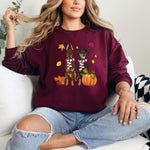 Fall Scarf Doberman Sweatshirt ywd4kc-br.myshopify.com
