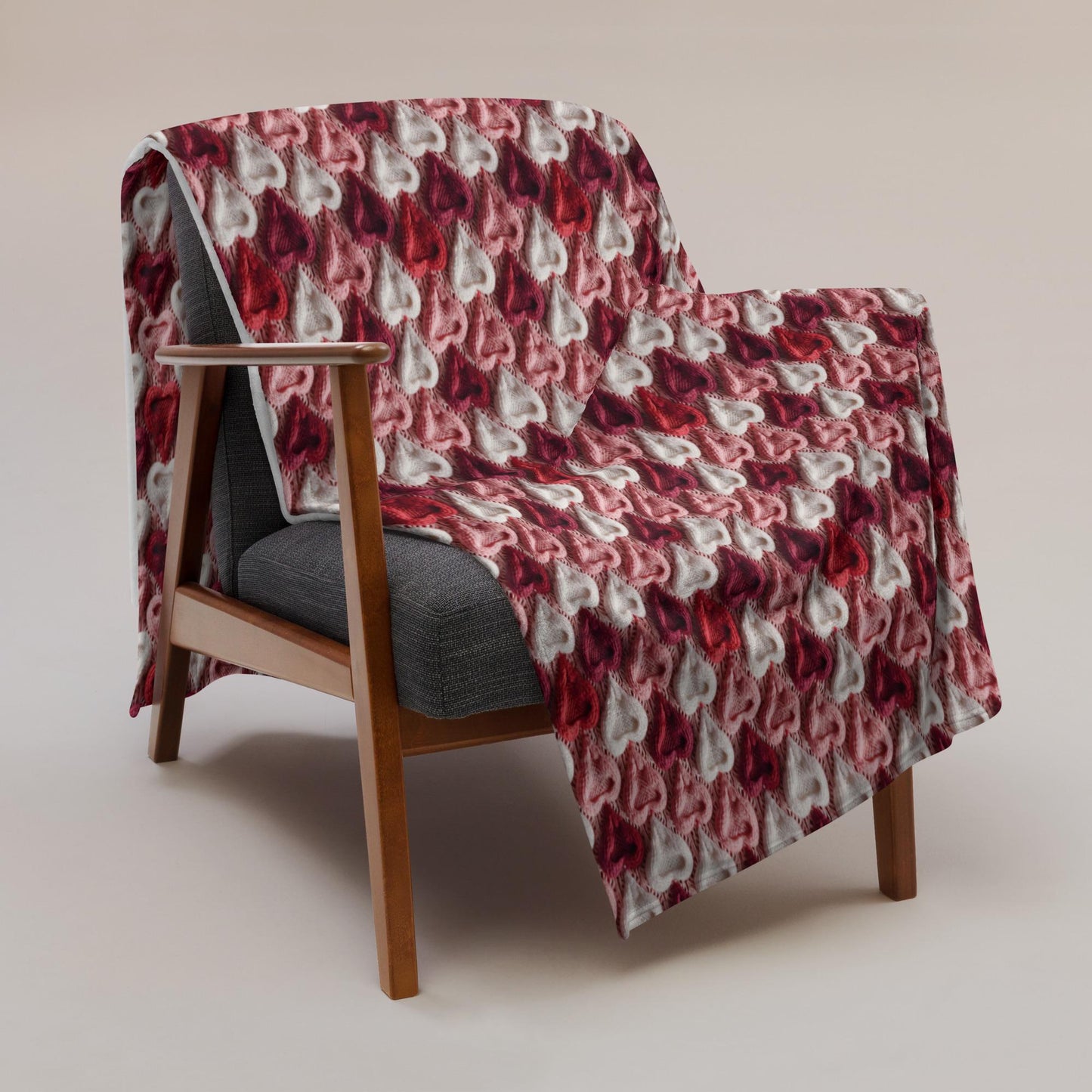 Farmhouse Blanket Knitted Heart Pattern ywd4kc-br.myshopify.com