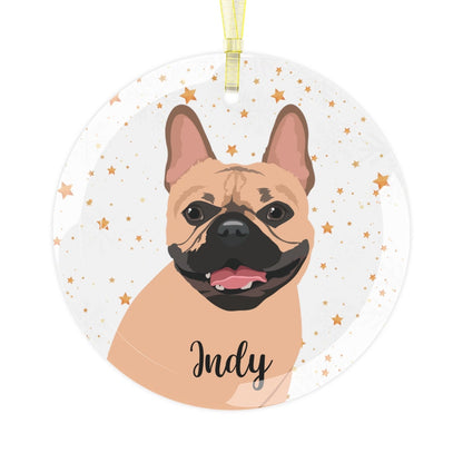 French Bulldog Glass Ornament | Elegant Dog Tree Decor ywd4kc-br.myshopify.com