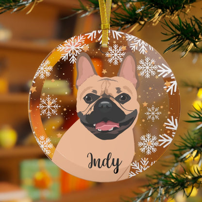 French Bulldog Glass Ornament | Elegant Dog Tree Decor ywd4kc-br.myshopify.com