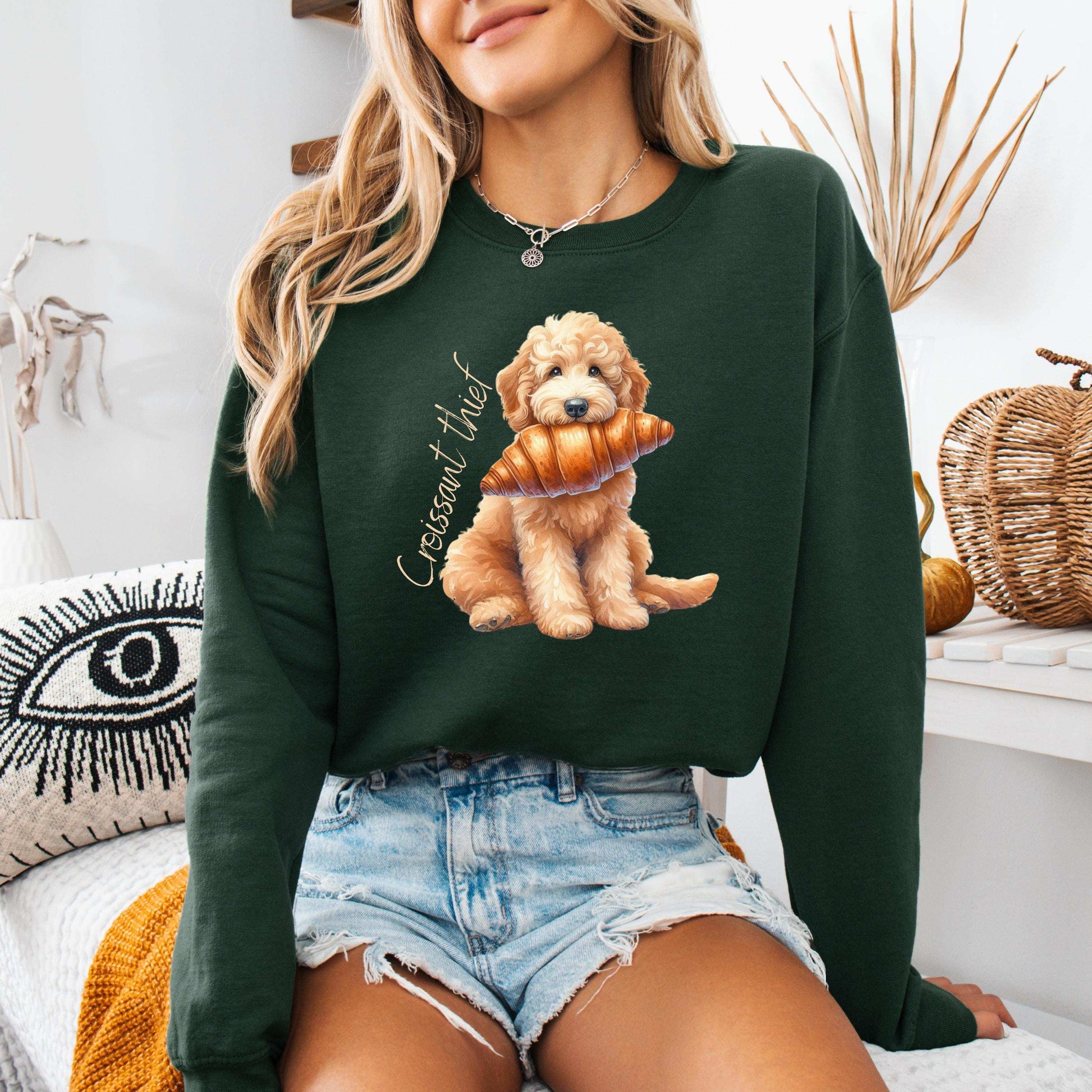 French Croissant Thief Goldendoodle Shirt ywd4kc-br.myshopify.com