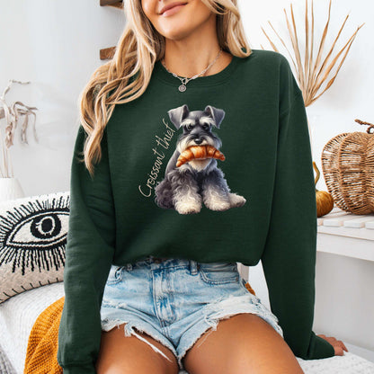 French Croissant Thief Miniature Schnauzer Shirt ywd4kc-br.myshopify.com