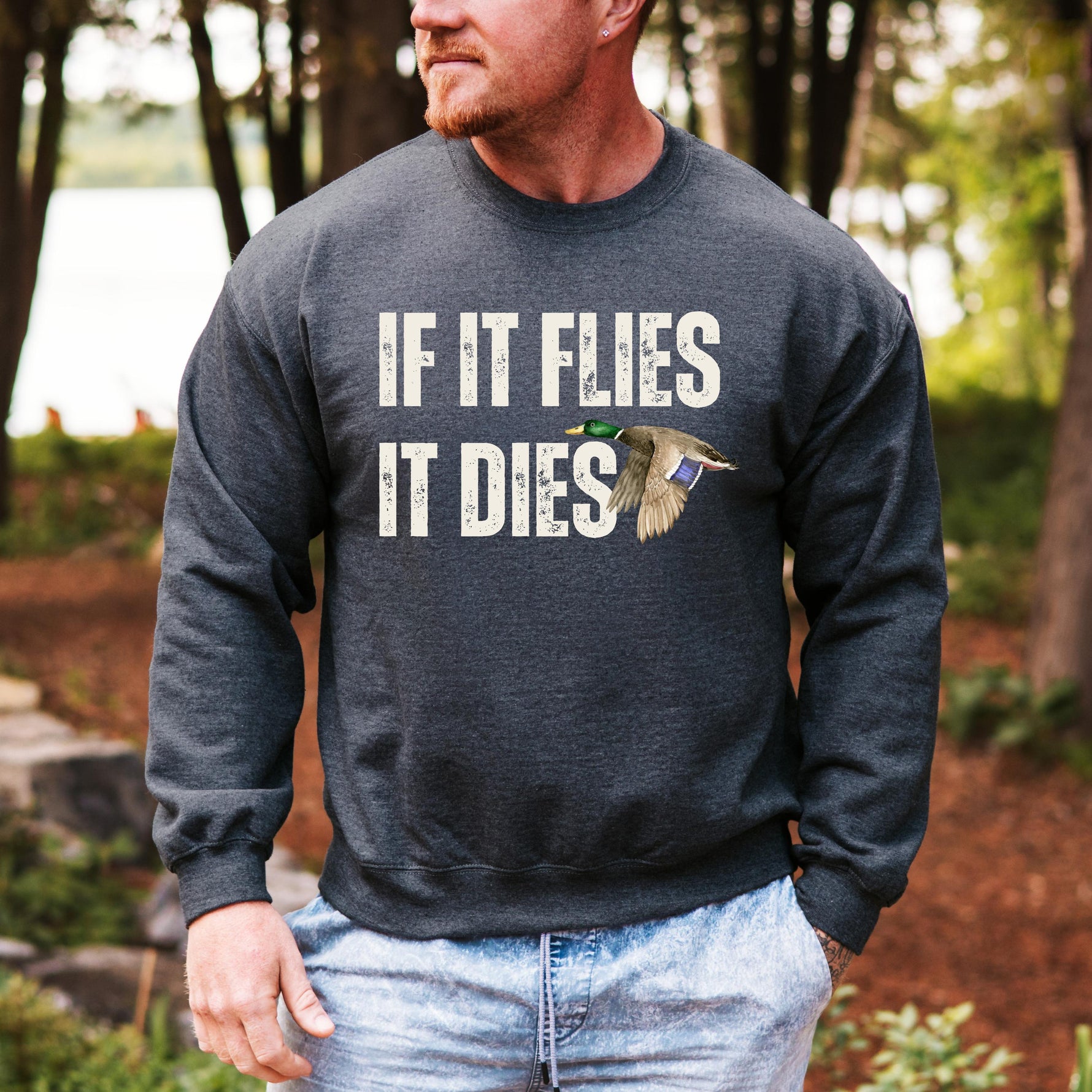 Funny Duck Hunting Sweatshirt For Men ywd4kc-br.myshopify.com