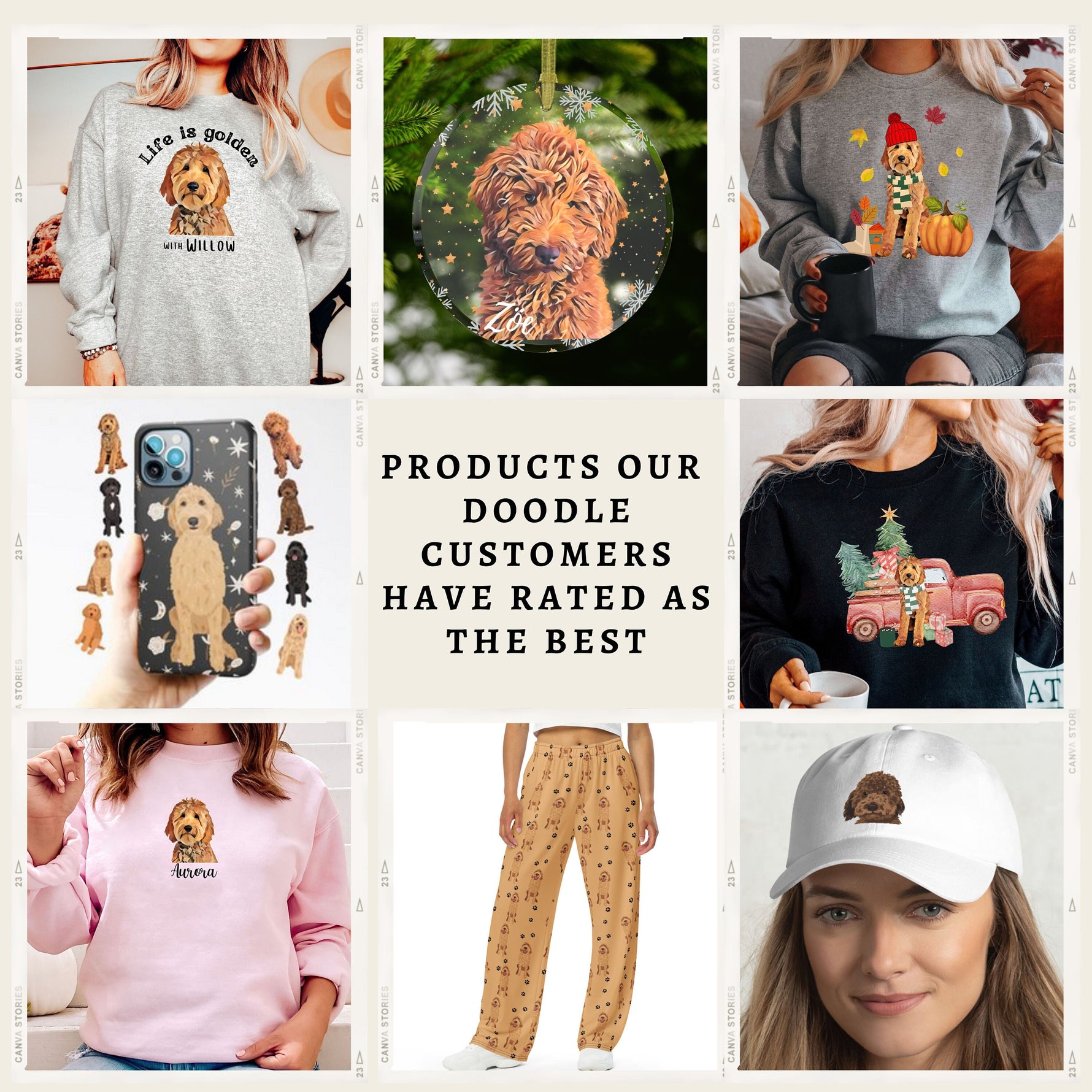 Gingerbread House Goldendoodle Sweatshirt ywd4kc-br.myshopify.com