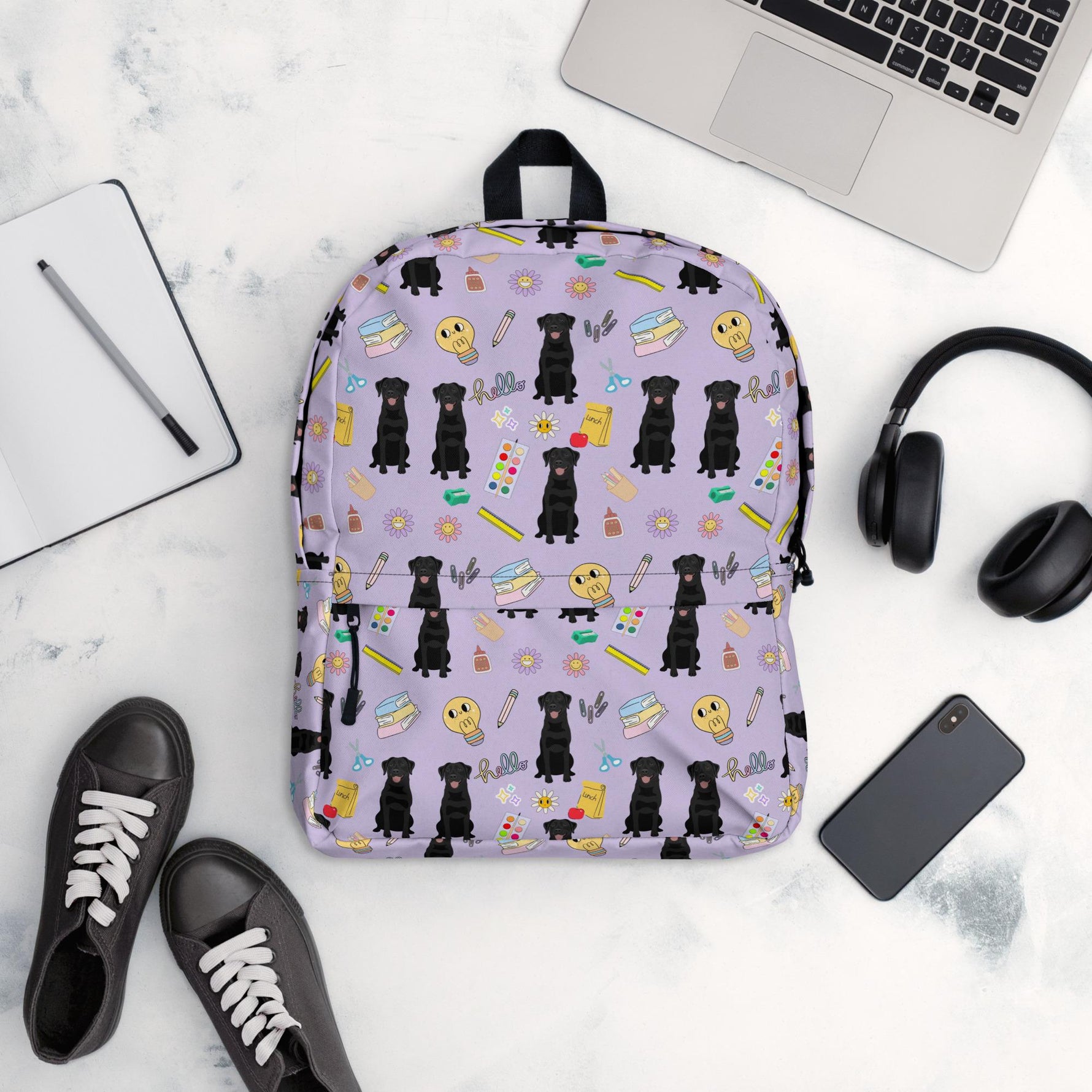Girls School Backpack with Labrador ywd4kc-br.myshopify.com