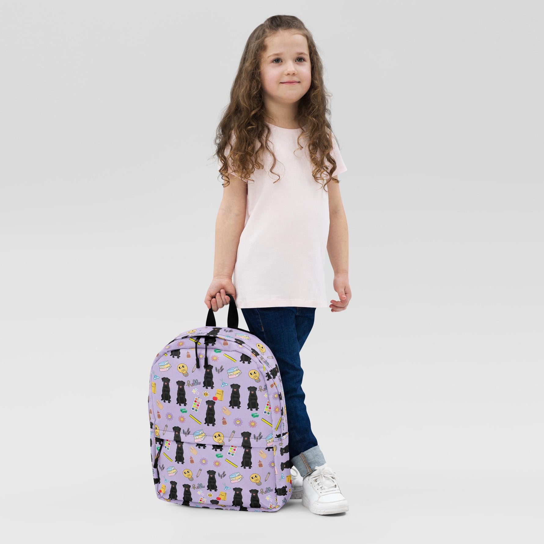 Girls School Backpack with Labrador ywd4kc-br.myshopify.com