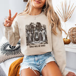 Girls Will Be Girls Witchy Feminist Halloween Sweatshirt ywd4kc-br.myshopify.com