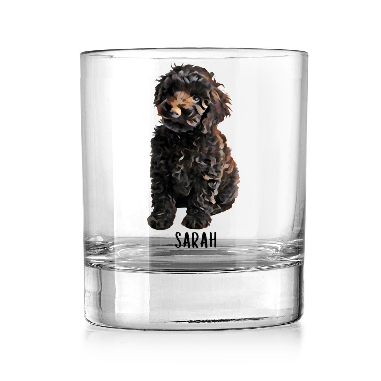 Golden Doodle Puppy Dad Gift Whiskey Glass ywd4kc-br.myshopify.com