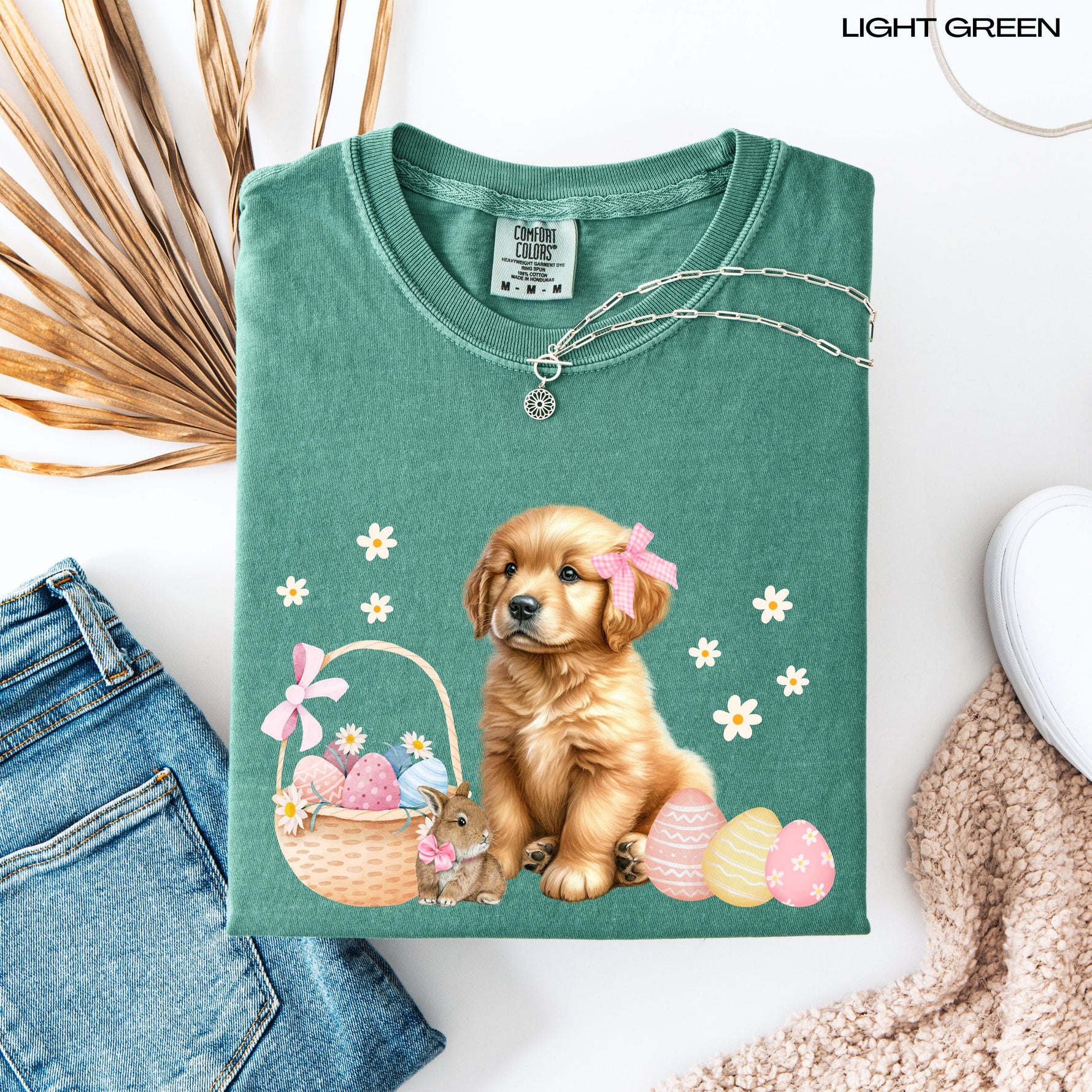 Golden Puppy Easter Dog Shirt, golden retriever gift, golden mama sweatshirt, puppy mom sweater, easter bunny tshirt, easter basket tee ywd4kc-br.myshopify.com