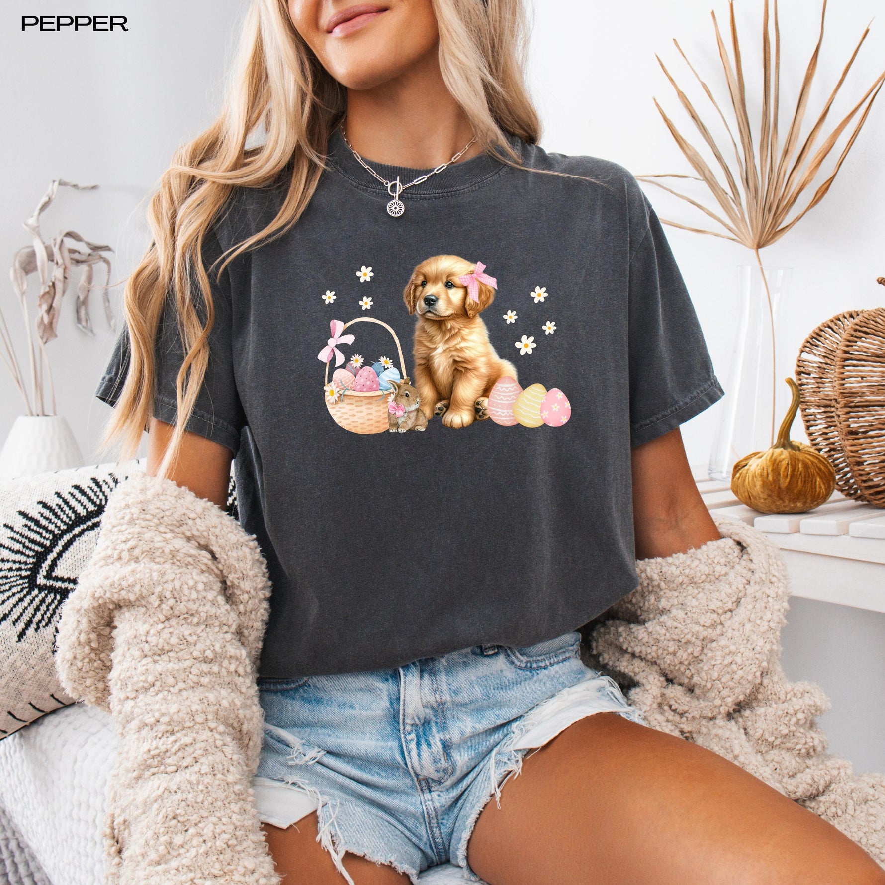 Golden Puppy Easter Dog Shirt, golden retriever gift, golden mama sweatshirt, puppy mom sweater, easter bunny tshirt, easter basket tee ywd4kc-br.myshopify.com