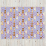 Golden Retriever Blanket With Hearts ywd4kc-br.myshopify.com