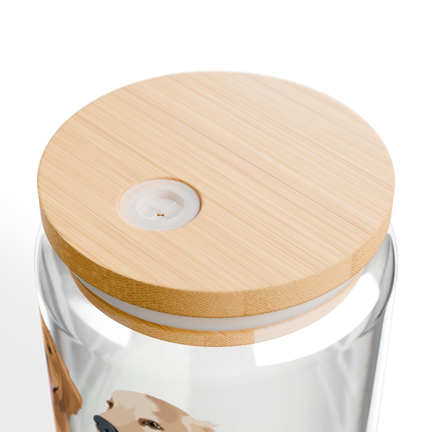 Golden Retriever Tumbler Glass ywd4kc-br.myshopify.com