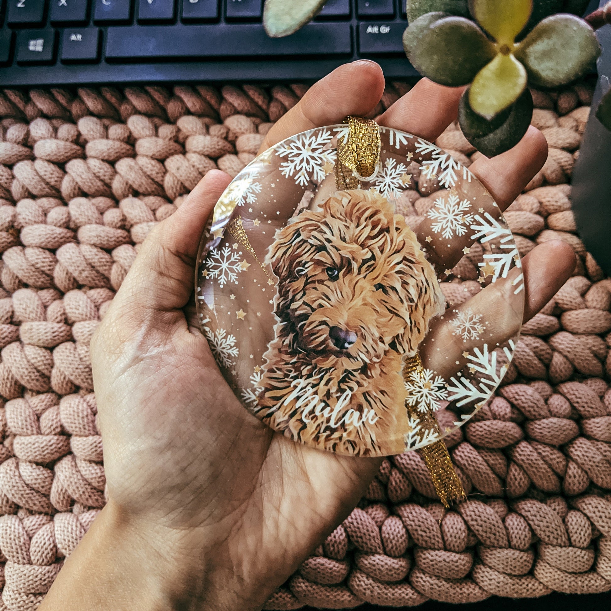 Goldendoodle Ornament Christmas ywd4kc-br.myshopify.com