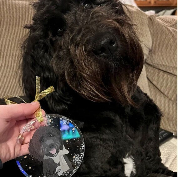 Goldendoodle Ornament Christmas ywd4kc-br.myshopify.com