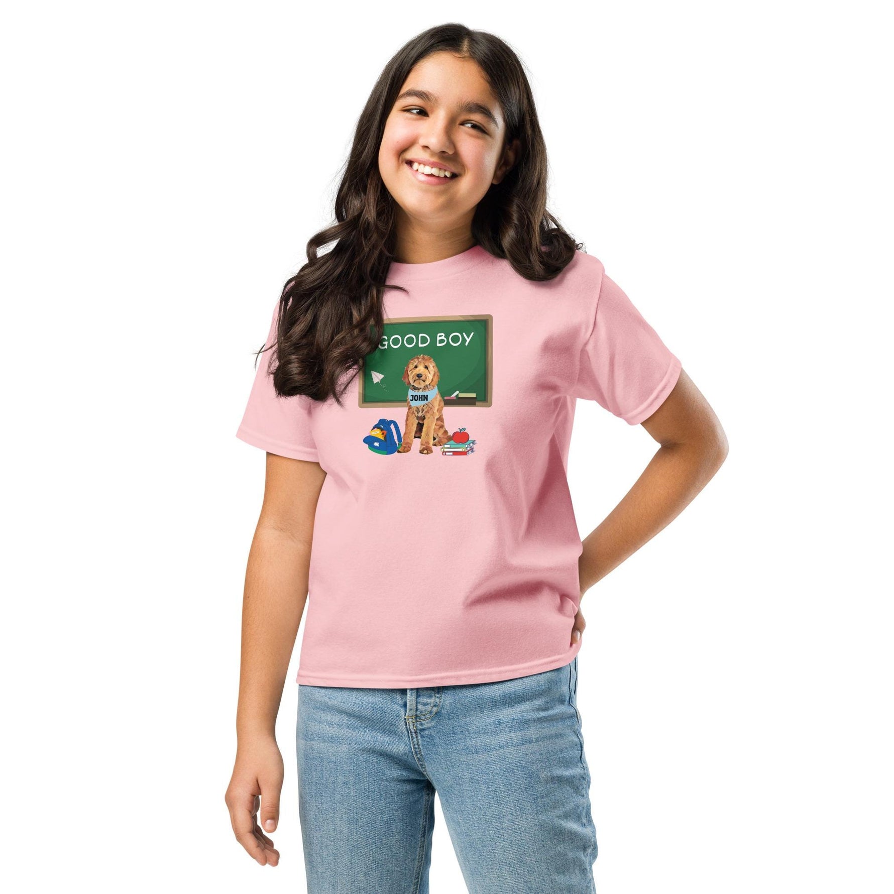 Good Boy Goldendoodle Youth T-Shirt | Back To School Gift ywd4kc-br.myshopify.com