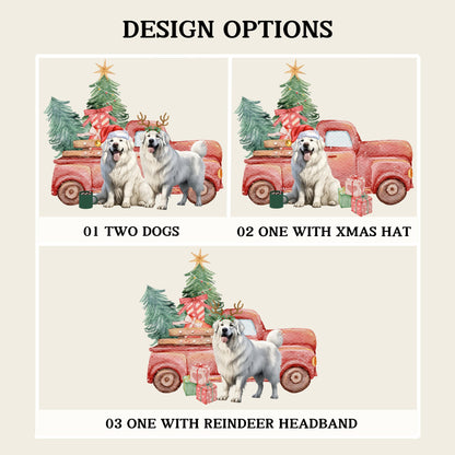 Great Pyrenees Christmas Truck Sweatshirt ywd4kc-br.myshopify.com