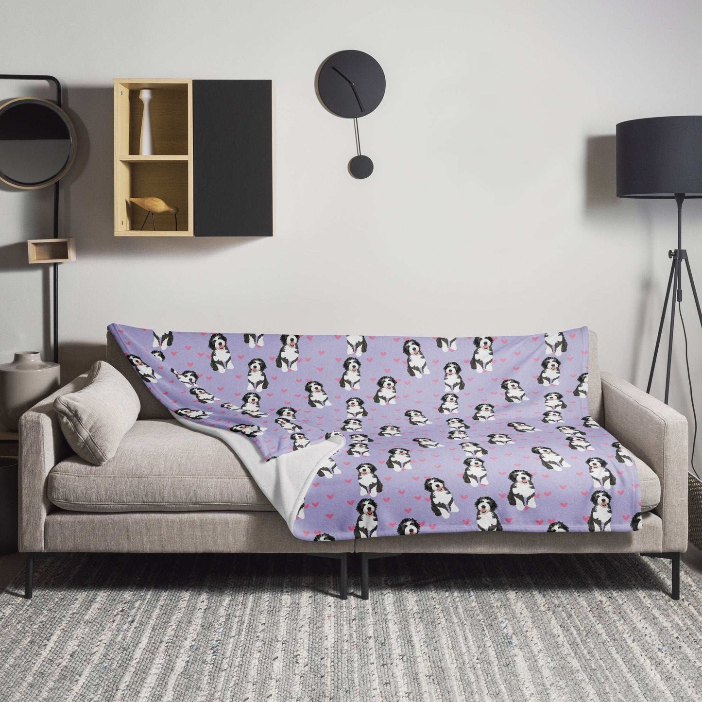 Heart Bernedoodle Blanket ywd4kc-br.myshopify.com