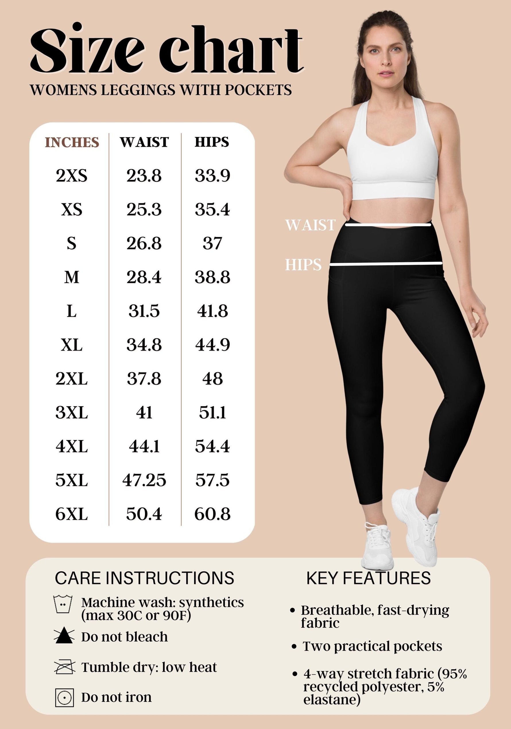 Hearts Vizsla Leggings With Pockets For Women | Inclusive Sizing ywd4kc-br.myshopify.com